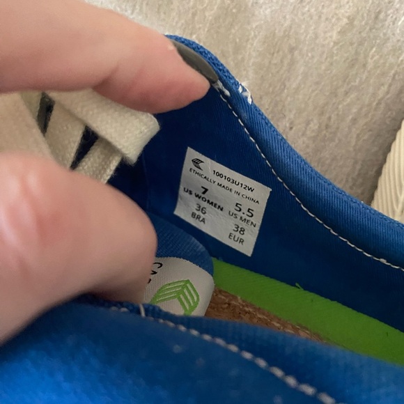 Cariuma X Pantone Classic Blue Canvas Oca Low Lace Up Sneaker Women Sz 7 Men 5.5 - Picture 9 of 9